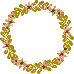 floral wreath flower frame