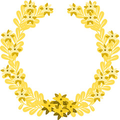 floral wreath flower frame