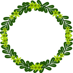 floral wreath flower frame