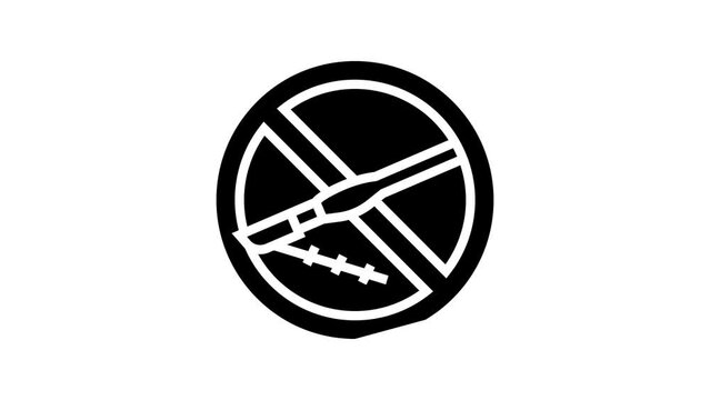 plastic surgery addiction line icon animation