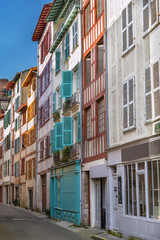 Fototapeta na wymiar Street in Bayonne, France