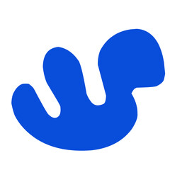 Colorful organic shape doodle collection