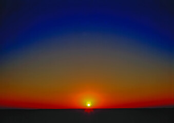 Sunrise in desert, Egypt