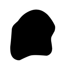 Irregular shaped organic black lumps