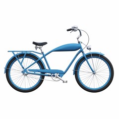 Fototapeta premium bicycle, isolated on white background, 3D illustration, cg render
