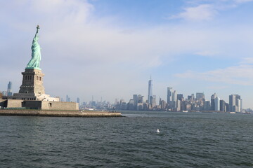 Statue of liberty and Skyline