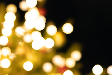 Obraz premium イルミネーション・クリスマス・ボケ・背景素材