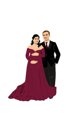 Baby Shower Indian Couple