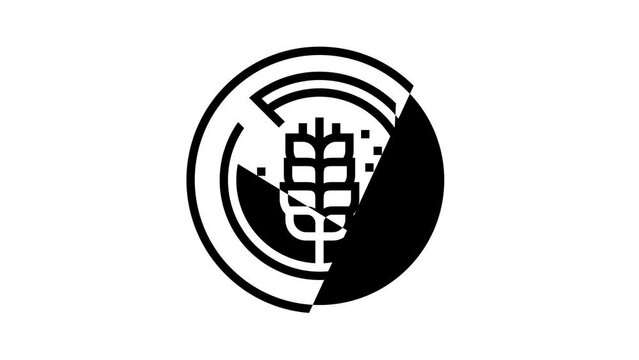 gluten free cosmetic line icon animation