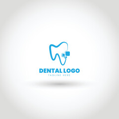 Minimalist and creative dental logo template