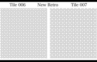 背景として使えるタイル調のNewRetroでシンプルな映えるパターン