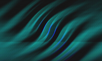 Teal Green Textured Wavy Background.