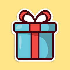 present box icon, editable cartoon style sticker vector