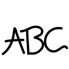 Alfabet doodle ABC
