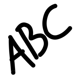 Alfabet doodle ABC © desain_rifki