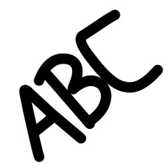 Alfabet doodle ABC © desain_rifki