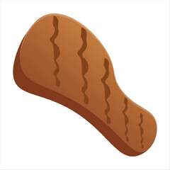 Fried Chicken Cartoon Illustration