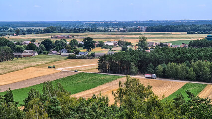 Widok z wieży na Winnicy koło Leszna