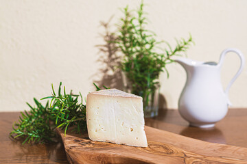 Piece of pecorino cheese. Top italian cheeses - Pecorino Cheese. Piece of italian pecorino cheese...