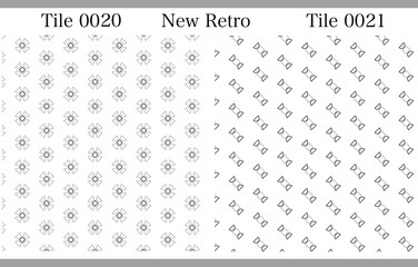 背景として使えるタイル調のNewRetroでシンプルなオリジナルパターン