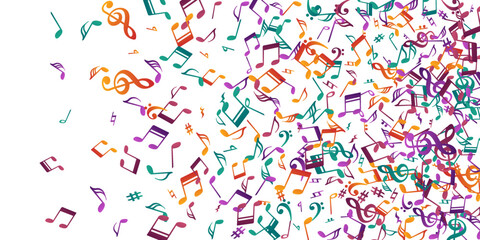 Music note icons vector design. Audio recording