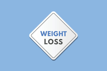 weight loss Button. weight loss Sign Icon Label Sticker Web Buttons
