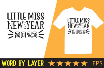 Happy new year 2023 vector t shirt design