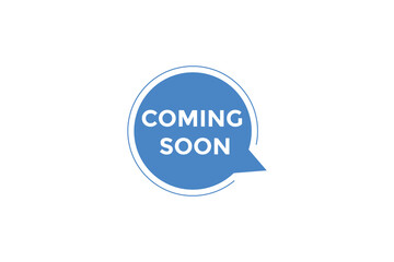 Coming soon button. web banner template Vector Illustration