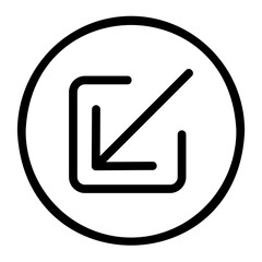 minimize line icon