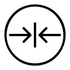 Fototapeta premium shrink line icon
