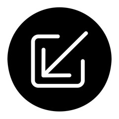 minimize gradient icon