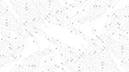 Quantum computer technologies concept. Futuristic blue circuit board background vector. Modern technology circuit board texture background design. Waves flow. Quantum explosion technology.