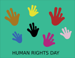 Obraz premium Human Rights Day is observed every year on 10 December 