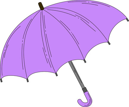 purple umbrella clipart