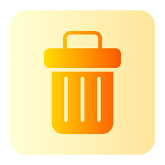 delete gradient icon