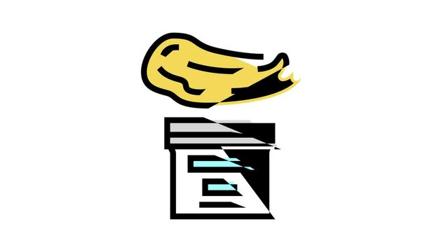 lanolin wool wax color icon animation