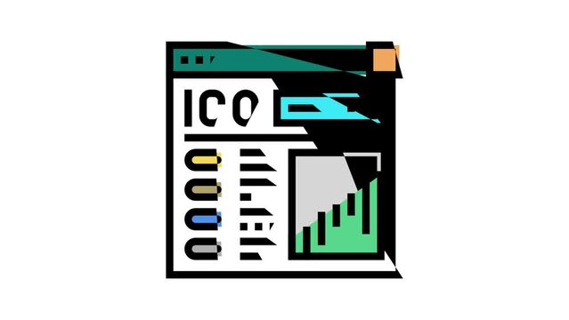 ico market color icon animation