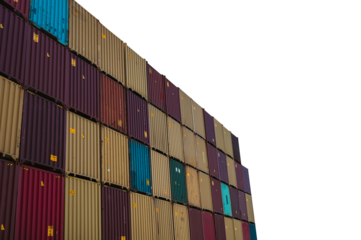 Cargo depot in the port ready for interntional shipment