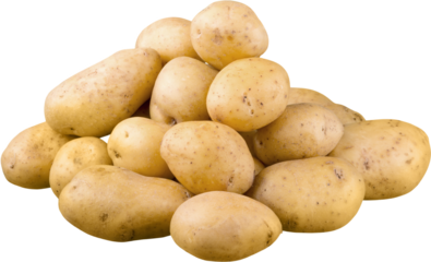 Stack of Yukon gold potatoes
