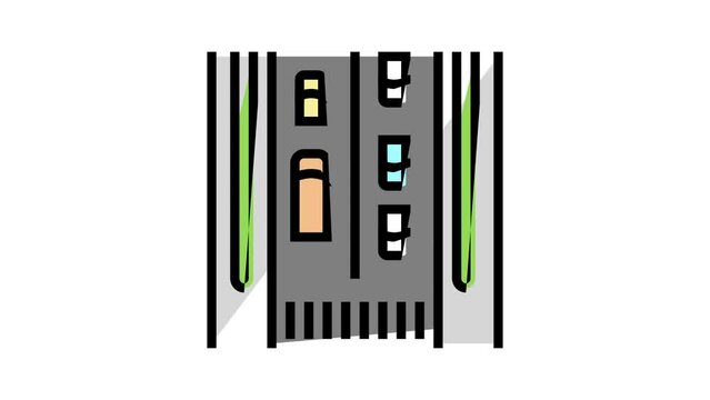 local street color icon animation