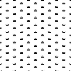 Fototapeta na wymiar Square seamless background pattern from black cnc machine symbols. The pattern is evenly filled. Vector illustration on white background