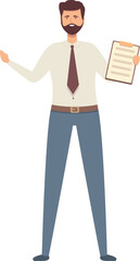 Team finance icon cartoon vector. Director manager. Office marketing