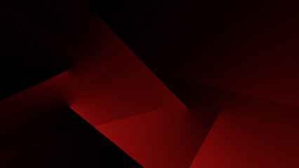 Black red color abstract modern luxury background for design. Geometric shapes, triangles, squares, rectangles, stripes, lines. Futuristic. 3d effect. Gradient. Template. Minimal. 