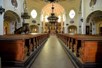Kościół pw. św. Anny, Nikiszowiec, dzielnica Katowic - obrazy, fototapety, plakaty