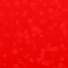 Czerwone tło płatki śniegu - obrazy, fototapety, plakaty