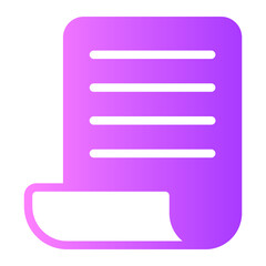 invoice gradient icon