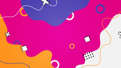 Modern colored background with geometric abstract pattern and colours. Vector illustration for minimal future design and dynamic trendy poster