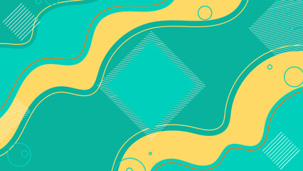 Abstract background with modern abstract minimal shapes for design template. Colorful geometric background, vector illustration. Pop art funky geometric shape background