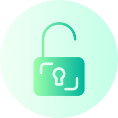 unlocked gradient icon