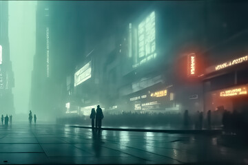modern sci-fi cyber punk style wallpaper